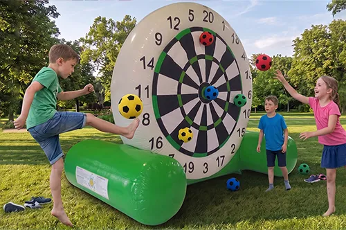 Óriás Darts Foci céltábla közelről